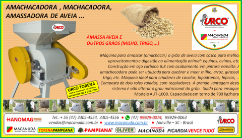 AVEIA PARA CAVALOS AMACHACADORA URCO TORENA BY MACANUDA