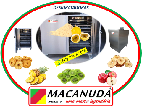 MÁQUINA DESIDRATADORA INDUSTRIAL DE CASCA DE MARACUJÁ MACANUDA