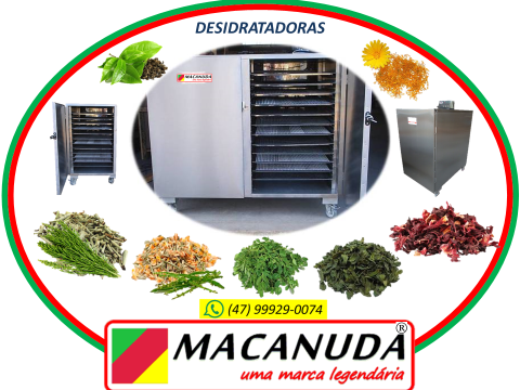 MACANUDA A MARCA DA DESIDRATADORA PROFISSIONAL EM TODO O BRASIL E EXTE