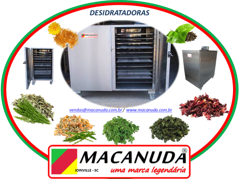 MÁQUINA DESIDRATADORA DE ERVAS MEDICINAIS MACANUDA