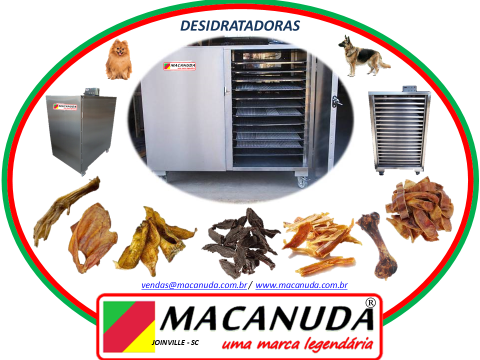 DESIDRATAR FRUTAS MÁQUINAS INOX PROFISSIONAIS MACANUDA