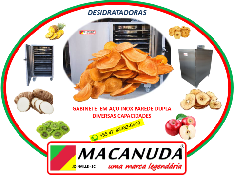 CHIPS DE INHAME DESIDRATADO, EQUIPAMENTOS PROFISSIONAIS MACANUDA